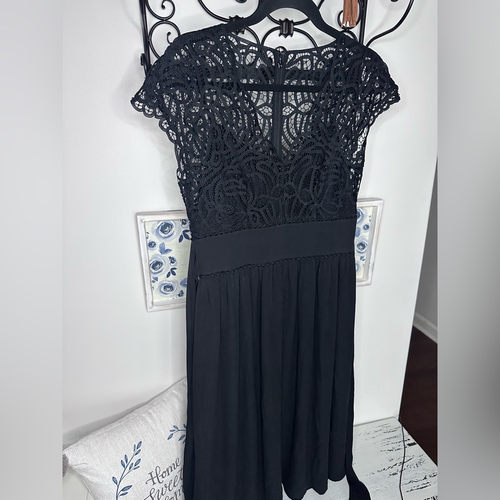 🔥 Kate Spade Black Lace Whimsigoth Midi Dress - Picture 5 of 9